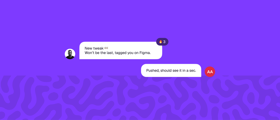 Design discussion comments over the Pocket brand pattern
