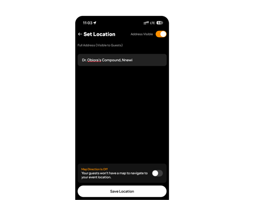 Partyverse gifting list interface