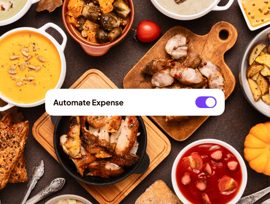 Automate Expense toggle over a shared meal
